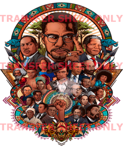 Black History Month Activist Collage (SCREEN PRINT IRON ON TRANSFER SHEET ONLY) Adult Size